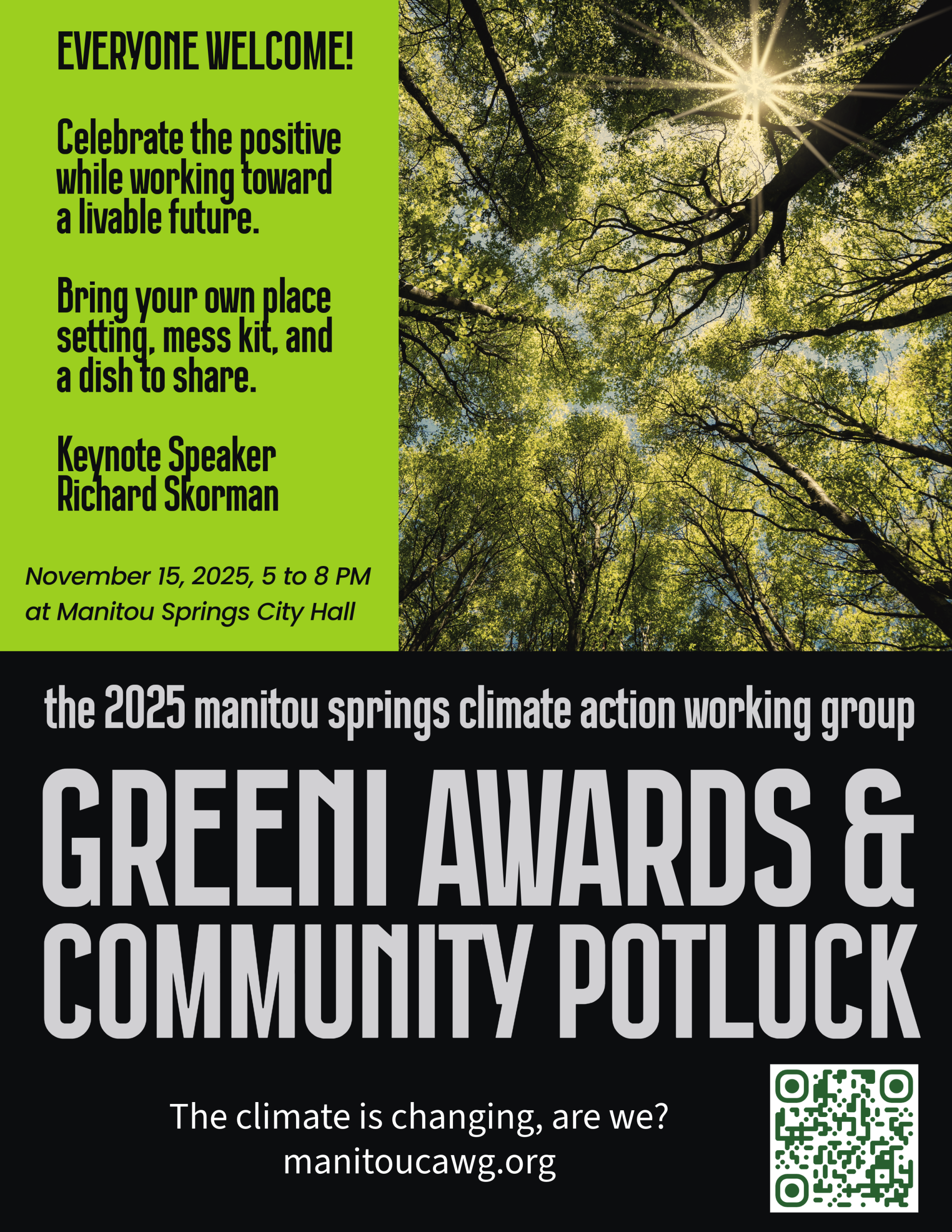 Greeni awards & community potluck in manitou springs